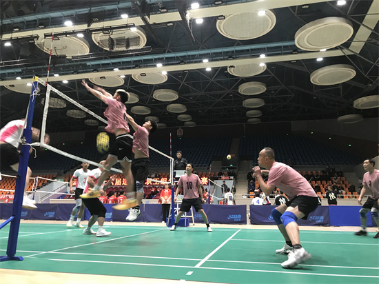 2023年省运会买球男队参加气排球比赛